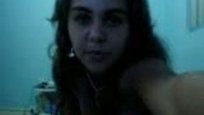 Sunburned webcam Latina teen masturbates her teeny cunt