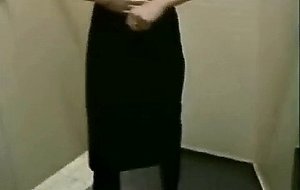 Busty blonde sucks and fucks in changing room