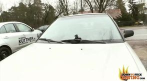 Nerdy Brunette Milf Sucks and Fucks in Public on Her First Date