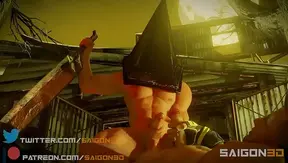 Pyramid Head Meets Drift: Hot 3D Gay Action – Full Uncut Scene