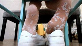 Shoeplay in different socks with men shoes WMV