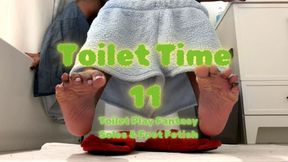 Temptress Mango's Toilet Time 11 - Toilet Fetish Fantasy and Ebony Foot Fetish