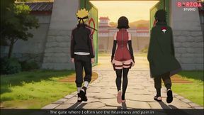 Naruto: Boruto Gangbangs and Creampies Sarada - Gone Wrong (uncensored Hentai)