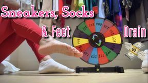 Sneakers, Socks, and Bare Feet Drain