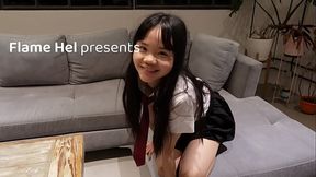 Asian stepdad bangs innocent student on the desk