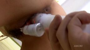 Squirting 3P And Creampie
