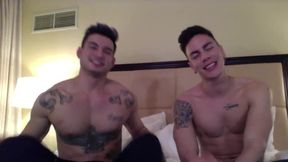 Ricky Roman & Angel Cruz Do a Foot Show