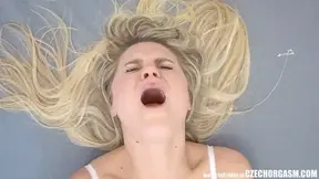 Shy Blonde Experiences a Wild Orgasm