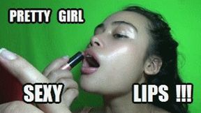 LIPSTICK FETISH LIPS KVIO1K VIOLET USES LIPSTICK VERY SENSUALLY HD MP4
