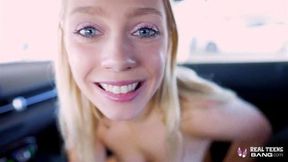 Real Teens Petite Blonde Braylin Bailey Gets A Vibrator And Big Cock As Present