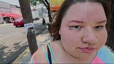 Doing cumwalks with lots of thick cum on my face, through the city with lots of people watching me, is what I always want