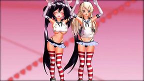 Shimakaze dancing with Ariane