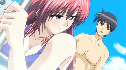 Hentai - Step Sister and Step Brother Almost Caught Fucking in the Pool