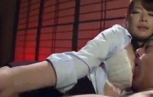 Big tits japanese babe loves old cock