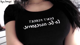 Busty girl is exhausted after many creamy and wet squirting orgasms