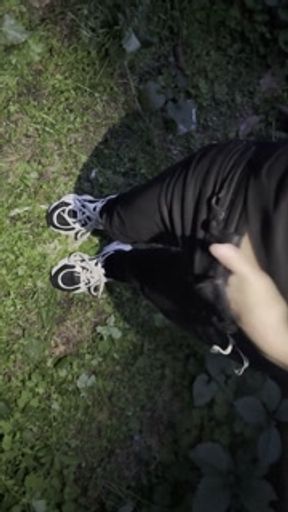 Risky masturbation in the forest at night - Lesbian_illusion