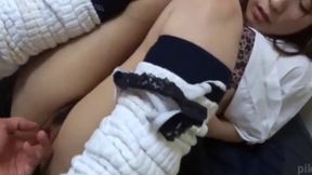 Uniformed Yuuka Gets Seduced by Her Host Boyfriend for Intimate Moments at Home