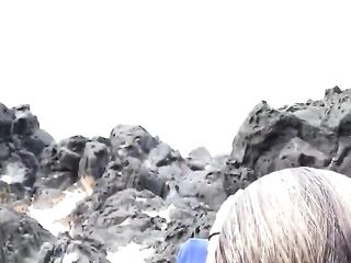 A milf teased a stranger and got a dick in her ass right on the beach.