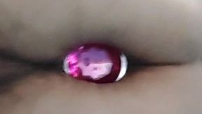 me animando com meu plug anal.