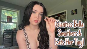 Giantess Bella Smothers and Eats Her Tiny!