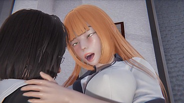 Anime Collage girls Scissor