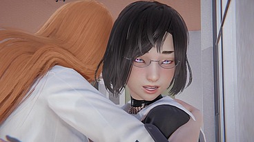 Anime Collage girls Scissor