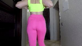 Messy Pink Leggings