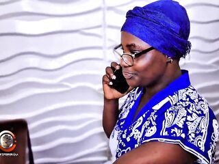 Large booty granny got served hard by 2 large weenies