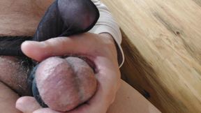 Cock play and cum