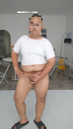 Masturbating in a Photo Studio