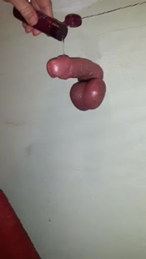 Wife Ballbusting and edging in the gloryhole