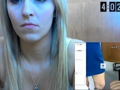 Big Boobed Blonde Masturbates With A Dildo In The Bathroom