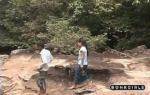 Hmong Amateur Adult Video in a Bikini Outdoors