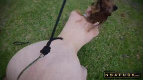 Anal Hooked Leashed Pussy Cat by Butt Plug