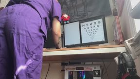 wetting my scrubs at work