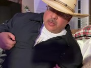 Mustache Daddy with huge feet has ass orgasm and Leaks into my daddy hole