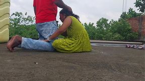 Secret meeting of step brother and step sister on the roof � stopped, night passed!`