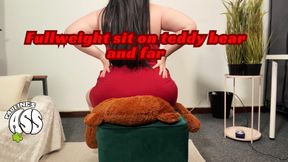 fullweight sit and fart on teddy bear