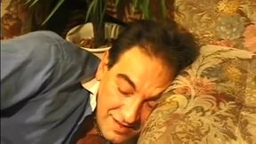 Two Girls Try the Taste of a Mature Big Cock in the Ass