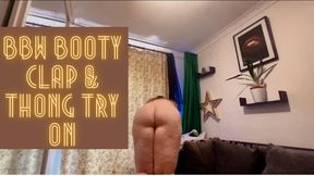BBW Booty Clap & Thong Try On 1080p