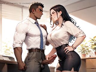 A Luxurious Transvestite Fills the Office with Her Ass Goodness in an Excellent Femboy Porn Debut!