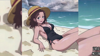 AI Manga porn Chicks Enjoy the Sun – Bathing suit Taunt on the Beach