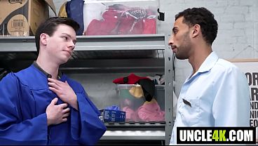 Caught Red-Handed, Student Gets His Hole Pounded and His Face Creamed Luca Luv, Texas Twink