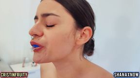 film lesbian female boxing fight topless g string scissoring