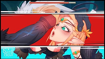 Queen Climax [ ROUGH Hentai Game ] Ep.1 PRINCESS use RIM JOB to win the SEX FIGHT !