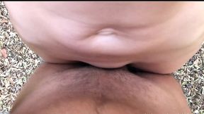 risky autumn park fuck – i jerk him off, pussyjob, then he pounds me doggystyle & cums all over my ass in public