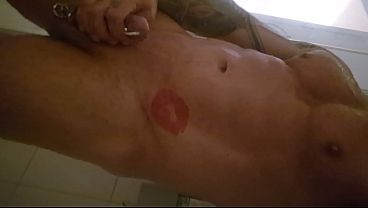 Gay guy pissing himself in the shower