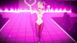 【MMD R-barely legal SEX DANCE】GIRL SHOWS HER LONG BREASTS AND FUCKS NON-STOP激しいセックス[MMD R-18]