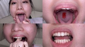 Himari Ogawa - Showing inside cute girl's mouth, chewing gummy candys, sucking fingers, licking and sucking human doll, and chewing dried sardines mout-96 - wmv 1080p