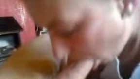 My ugly slutty neighbor enjoys sucking my tremendous cock